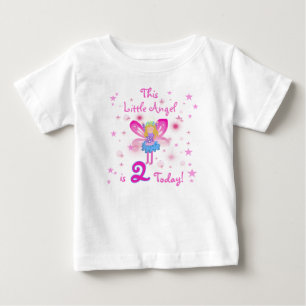T-shirt Pour Bébé Little Angel 2e anniversaire