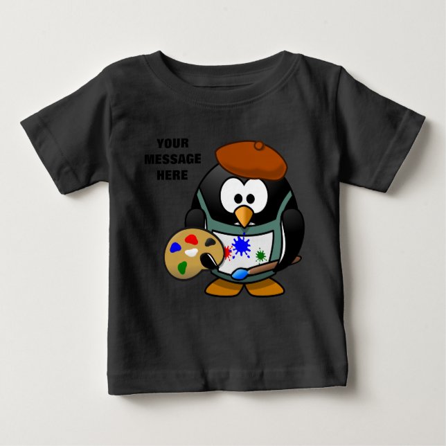 T-shirt Pour Bébé Little Artist Tee (Devant)