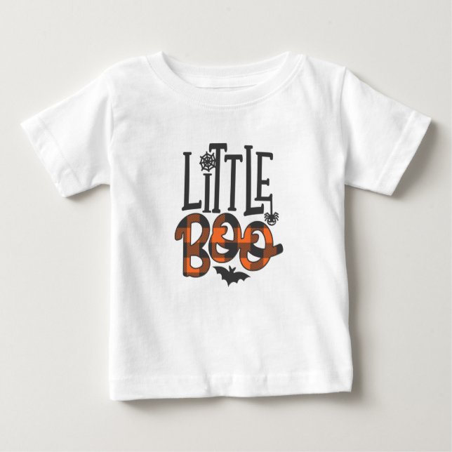 T-shirt Pour Bébé Little Boo Halloween (Devant)
