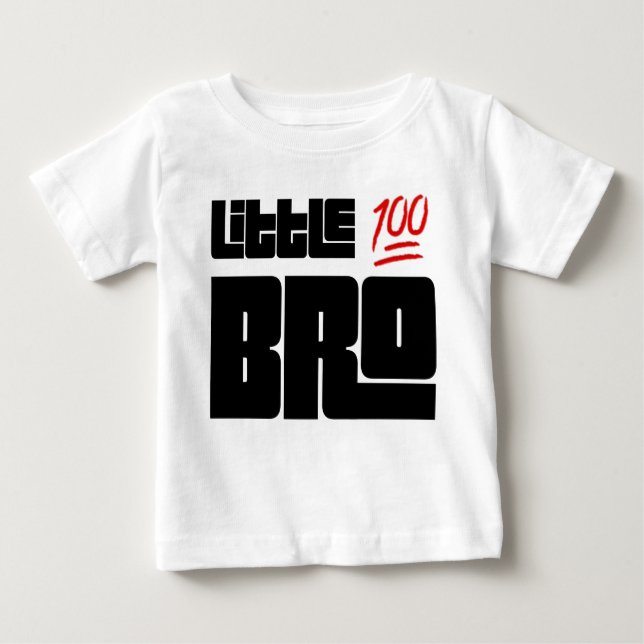 T-shirt Pour Bébé 💯 Little Bro (Devant)
