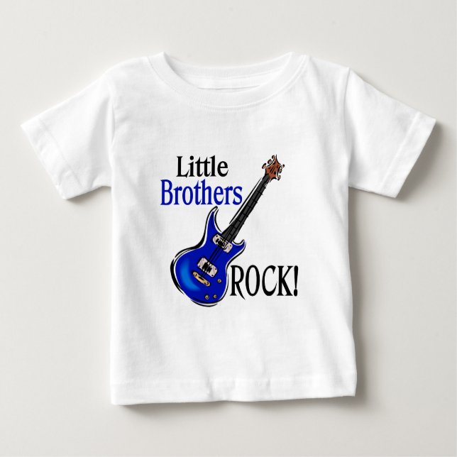 T-shirt Pour Bébé Little Brothers Rock ! (Devant)