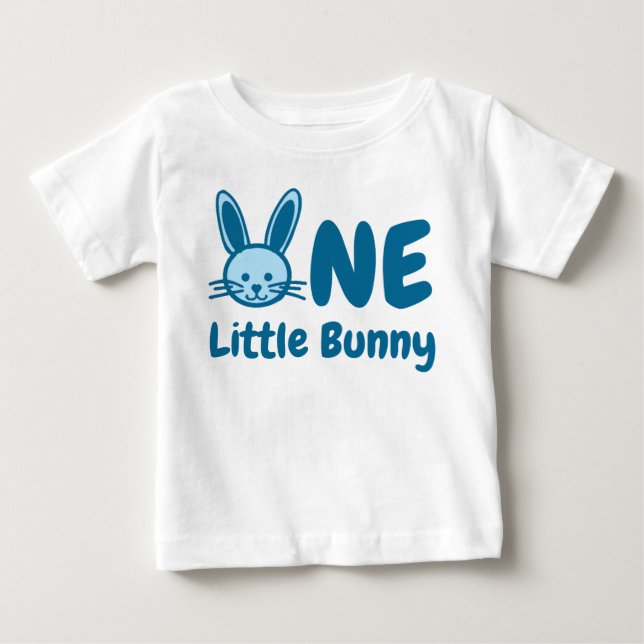 T-shirt Pour Bébé Little Bunny 1er anniversaire (Devant)