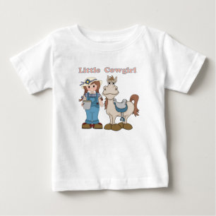 T-shirt Pour Bébé Little Cowgirl