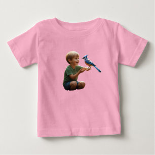 T-shirt Pour Bébé Little Explorer & Son Ami Plumes - Baby T-Sh