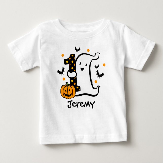 T-shirt Pour Bébé Little Ghost 1er anniversaire (Devant)