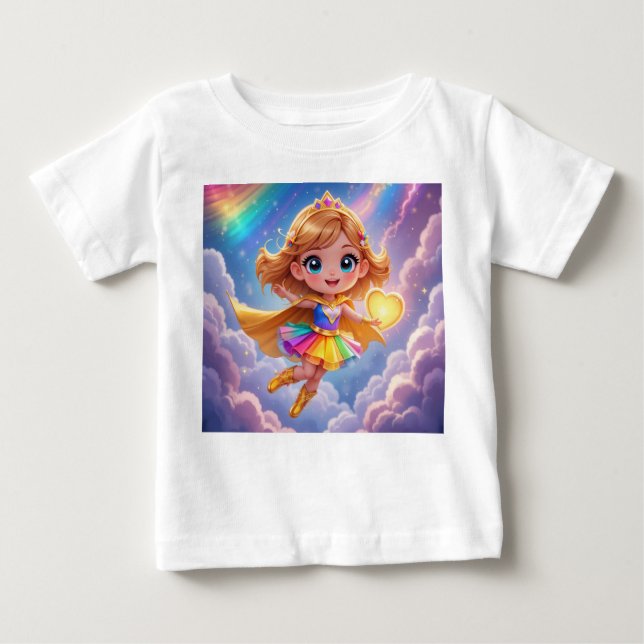 T-shirt Pour Bébé Little Hero, Big Dreams (Devant)