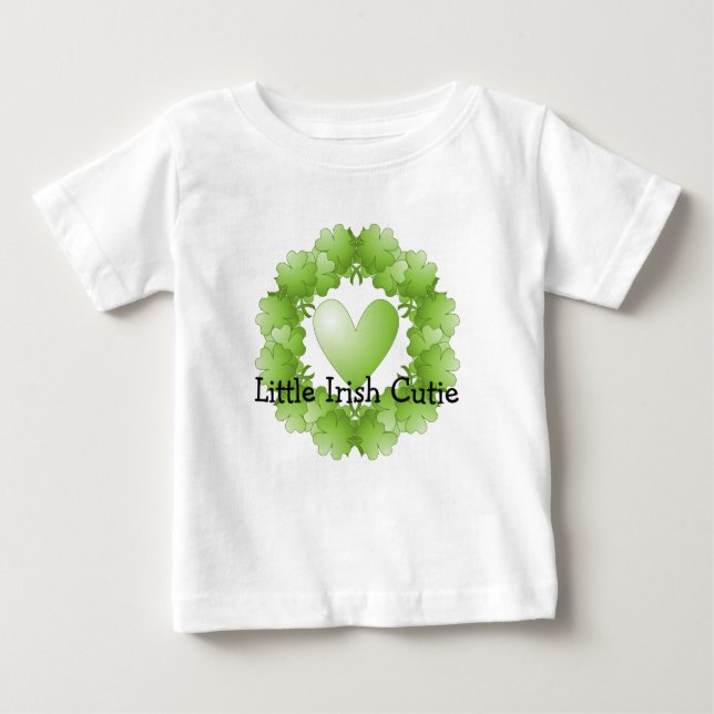 T-shirt Pour Bébé Little Irish Cutie - St. Patrick's Day Design (Devant)