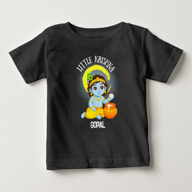 T-shirt Pour Bébé Little Krishna (Devant)