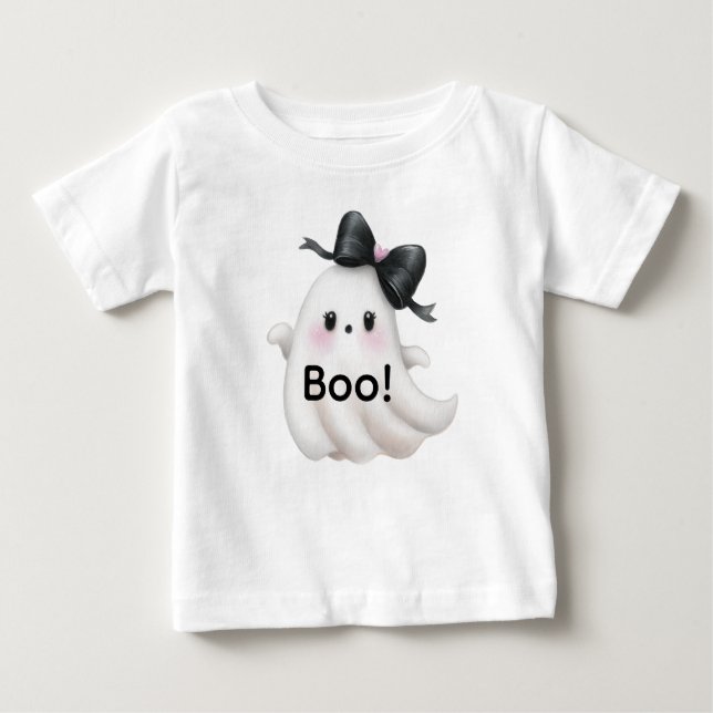 T-shirt Pour Bébé Little Miss Boo (Devant)