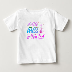 T-shirt Pour Bébé Little Miss Cotton Tail