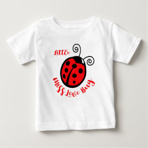 T-shirt Pour Bébé Little Miss Love Bug