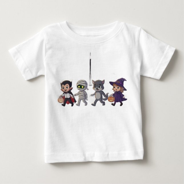 T-shirt Pour Bébé Little Monster Mash (Devant)