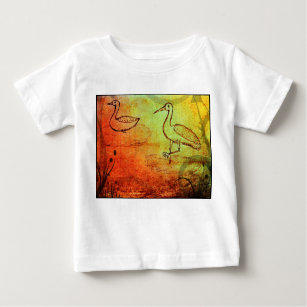 T-shirt Pour Bébé Little Nature Tales : Rainy Playdate avec Duck & C