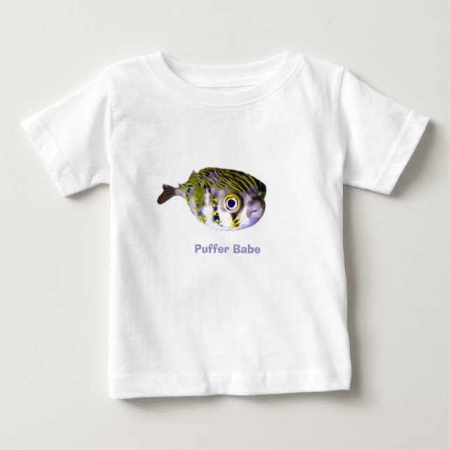 T-shirt Pour Bébé Little Ocean Critère Poisson-rousse (Devant)