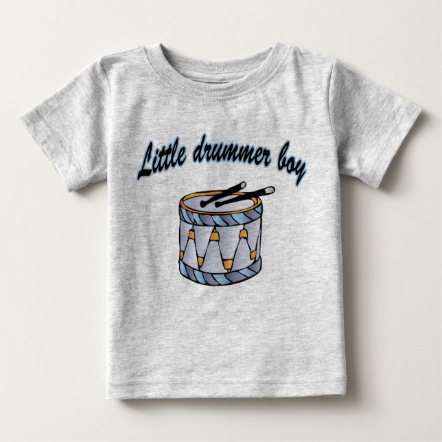 T-shirt Pour Bébé little plus drummer boy (Devant)