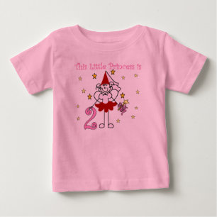 T-shirt Pour Bébé Little Princess 2e anniversaire