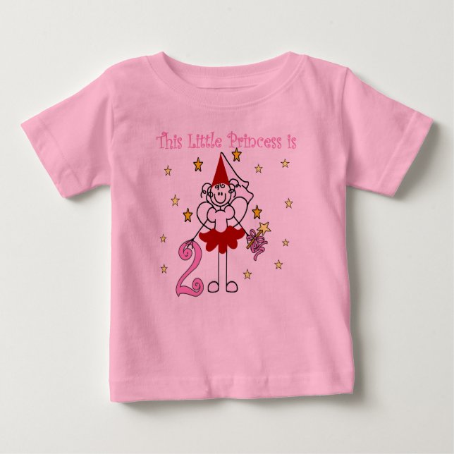 T-shirt Pour Bébé Little Princess 2e anniversaire (Devant)