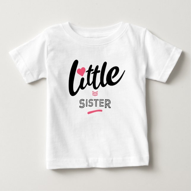T-shirt Pour Bébé Little sister (Devant)