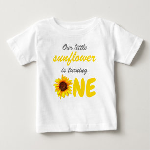 T-shirt Pour Bébé Little Sunflower 1er anniversaire