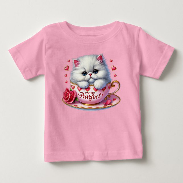 T-shirt Pour Bébé Little Valentine Cuties (Devant)