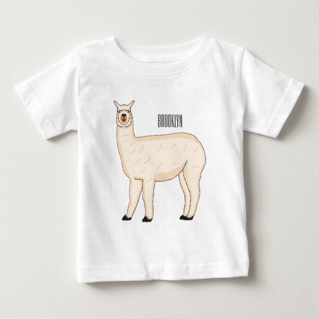 T-shirt Pour Bébé Llama (Devant)