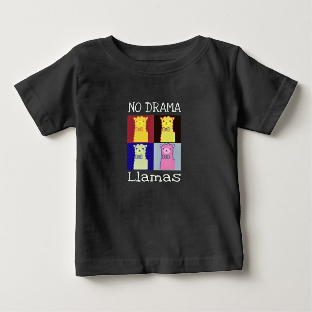 T-shirt Pour Bébé Llama (Devant)