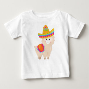 T-shirt Pour Bébé Llama mexicaine, Llama mignonne, Alpaca mignonne,