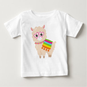 T-shirt Pour Bébé Llama mexicaine, Llama mignonne, Alpaga mignonne,