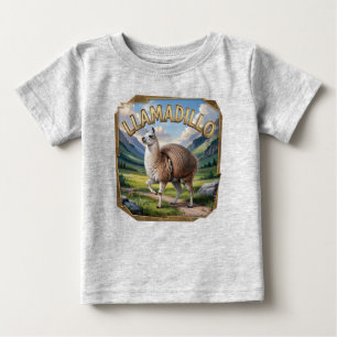 T-shirt Pour Bébé Llamadillo Photographie Combo Créature Drôle