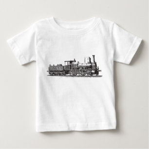 T-shirt Pour Bébé Locomotive - Noir