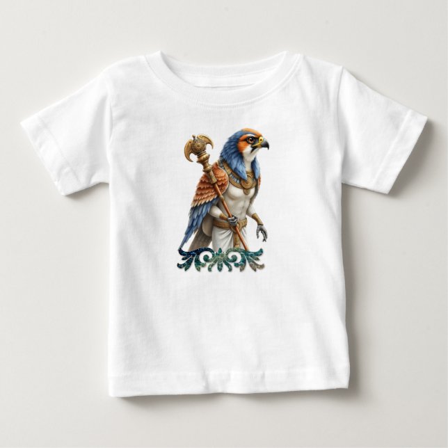 T-shirt Pour Bébé L'Œil du Soleil – Le Faucon Éternel du Désert  (Devant)