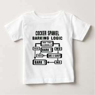 T-shirt Pour Bébé Logique d'écorcement de cocker !