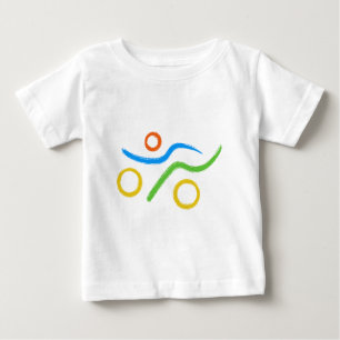 T-shirt Pour Bébé Logo anormal de triathlon