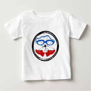 T-shirt Pour Bébé Logo artistique du cool de triathlon