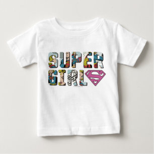 T-shirt Pour Bébé Logo de bande dessinée Supergirl