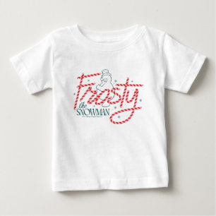 T-shirt Pour Bébé Logo de bonbon de Noël de Frosty le bonhomme de ne