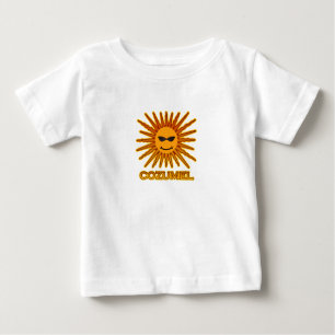 T-shirt Pour Bébé Logo de Cozumel Mexique Sun
