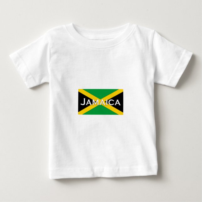 T-shirt Pour Bébé Logo de drapeau de la Jamaïque (Devant)