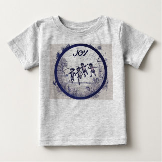 T-shirt Pour Bébé Logo de Joy Films Emblem – Cadre rond en encre ave