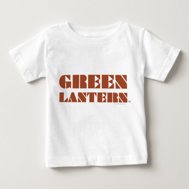 T-shirt Pour Bébé Logo de lanterne verte - Tan (Devant)