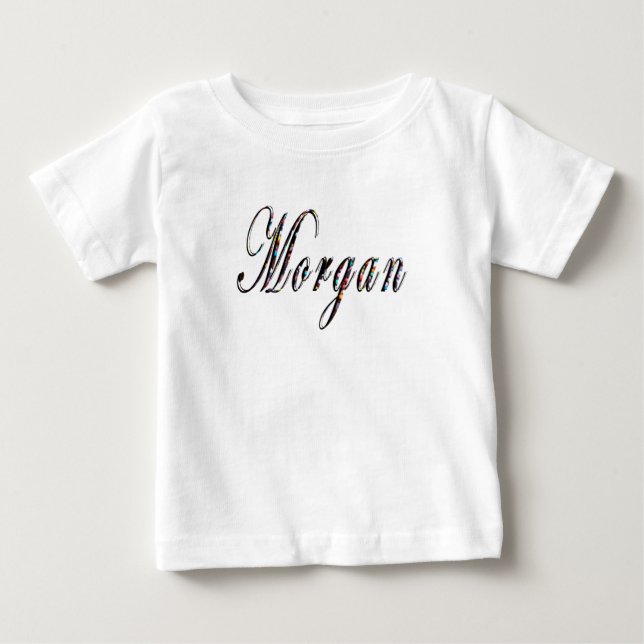 T-shirt Pour Bébé Logo de Morgan Name, (Devant)