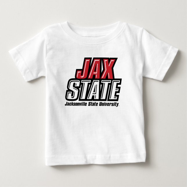 T-shirt Pour Bébé Logo d'état de Jacksonville State University JAX S (Devant)