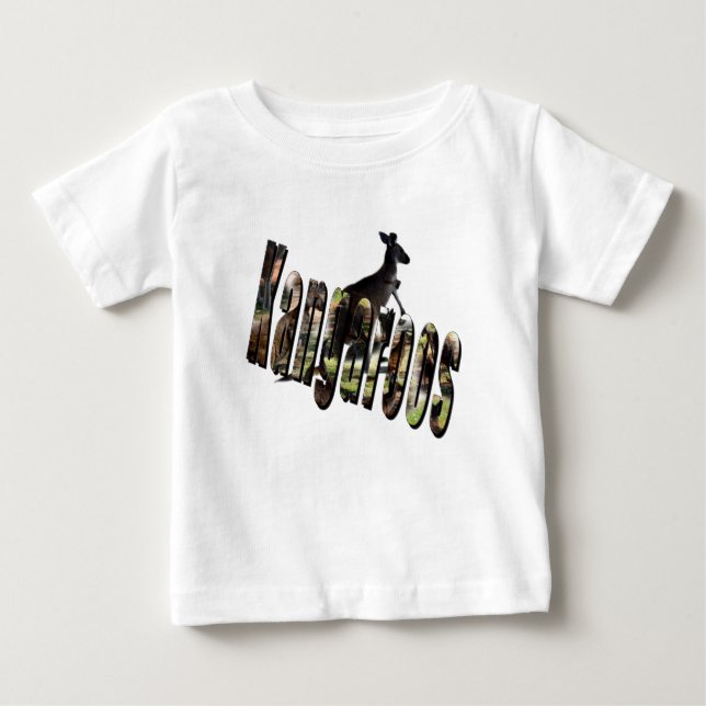 T-shirt Pour Bébé Logo Dimensional Kangaroo, (Devant)