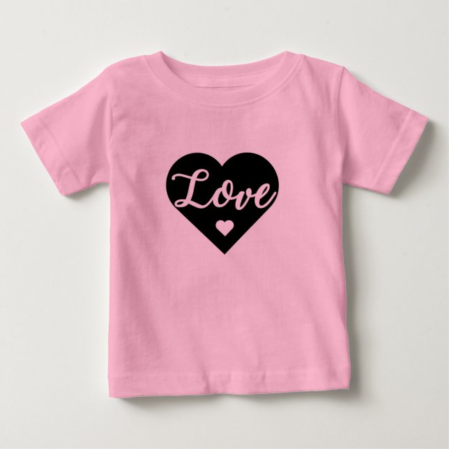 T-shirt Pour Bébé Logo du coeur (Devant)