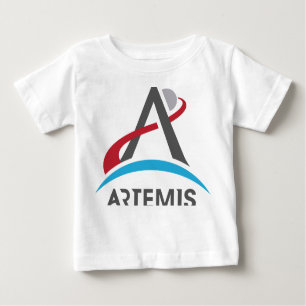 T-shirt Pour Bébé Logo du programme Artémis de la NASA Mars 2024 Ast
