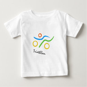 T-shirt Pour Bébé Logo du triathlon