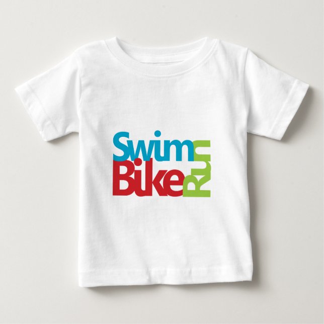 T-shirt Pour Bébé Logo du triathlon cool (Devant)