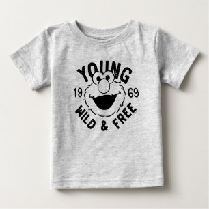 T-shirt Pour Bébé Logo Elmo Skate - Young, Wild & Free 1969