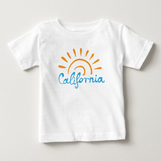 T-shirt Pour Bébé Logo ensoleillé de la Californie (Devant)