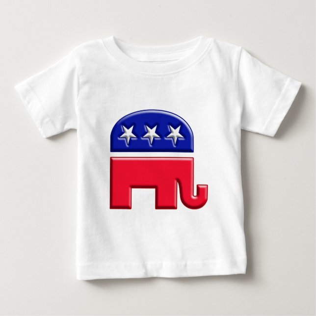 T-shirt Pour Bébé Logo GOP Elephant (Devant)